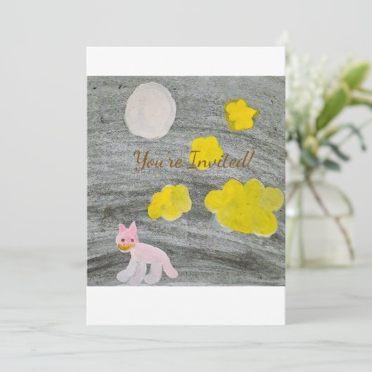 Midnight Kitty Adventure_Invitation Card 招待状 (スタンド正面)