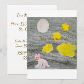 Midnight Kitty Adventure_Invitation Card 招待状 (正面/裏面)