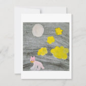 Midnight Kitty Adventure Response Card 出欠カード (正面)