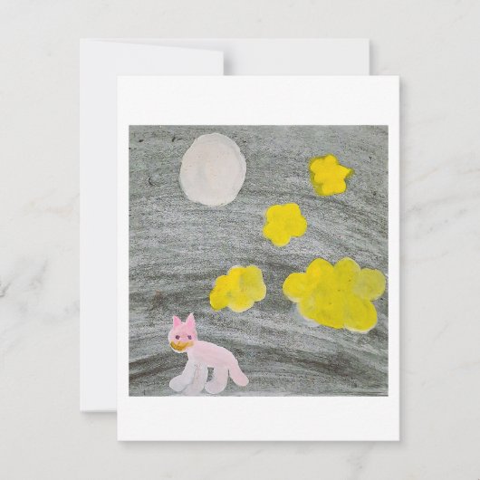 Midnight Kitty Adventure Response Card 出欠カード (正面)