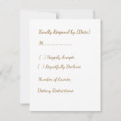 Midnight Kitty Adventure Response Card 出欠カード (裏面)