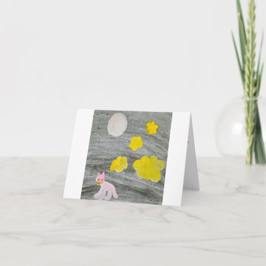 Midnight Kitty Adventure_Thinking of You Card サンキューカード (正面)