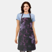 Midnight Lilac Reverie Apron エプロン (着用した状態)