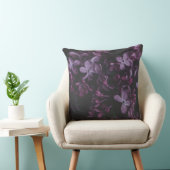 Midnight Lilac Reverie Throw Pillow クッション (椅子)