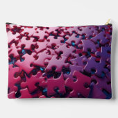 Midnight Magenta Puzzle Piece Keeper Pouch アクセサリーポーチ (裏面)
