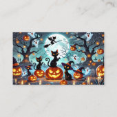 Midnight Magic: 黒猫とカボチャのハロウィン  エンクロージャーカード (裏面)