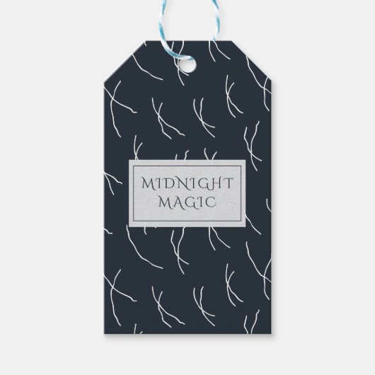 Midnight Magic Dark Navy Boutique ギフトタグ (正面)