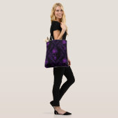 Midnight Majesty Gothic Skull Tote – Purple Baroqu トートバッグ (モデル)