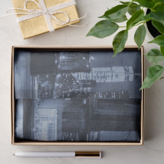 Midnight Manhattan Skyline 薄葉紙 (ギフト)