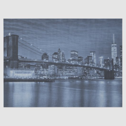 Midnight Manhattan Skyline  薄葉紙 (正面)