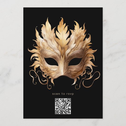 Midnight Masquerade formal birthday 招待状 (裏面)