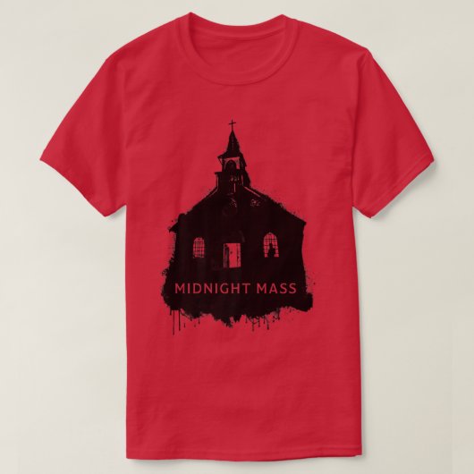 Midnight Mass Spray Paint Church Silhouette110 Tシャツ (デザイン正面)