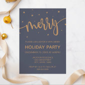 Midnight Merry Holiday Party Invitation 招待状