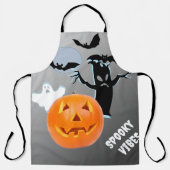 Midnight Mischief in Haunted Script エプロン (正面)