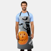 Midnight Mischief in Haunted Script エプロン (着用した状態)