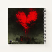 Midnight Mist Journal — Custom Name & Title ノートブック (裏面)