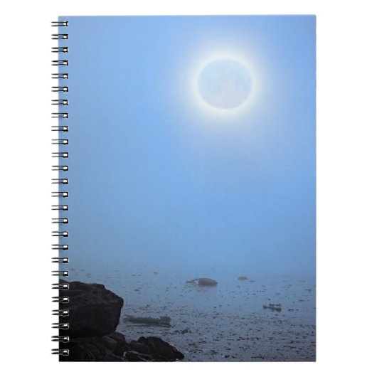 Midnight Moon | 北極スヴァールバル諸島 ノートブック (正面)