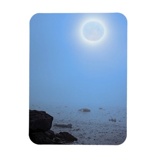 Midnight Moon | Arctic, Svalbard マグネット (縦)