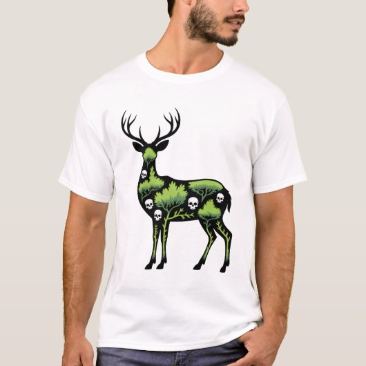 Midnight Moss Deer Tシャツ (正面)