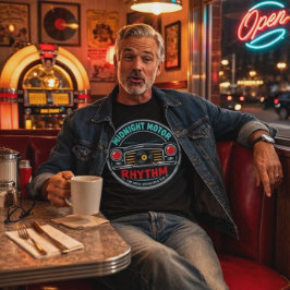 Midnight Motor Rhythm – Chrome Revival Tシャツ