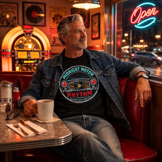 Midnight Motor Rhythm – Chrome Revival Tシャツ