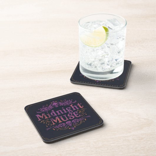 Midnight Muse Gothic Coaster Set | Velvet Chaos Co コースター (右側)