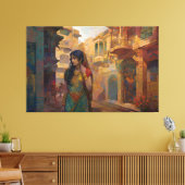 Midnight Musings, by artist Bella Catza キャンバスプリント (インサイチュ (リビング))