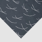 Midnight Navy Abstract Sketchy Dashes 薄葉紙 (詳細)