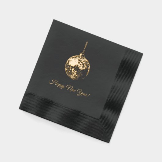 Midnight New Year's Eve Ball 箔ナプキン (左)
