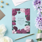 Midnight Orchid, Velvet Aubergine & Misty Mauve アクリル招待状 (インサイチュ (ウェディング))