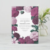 Midnight Orchid, Velvet Aubergine & Misty Mauve 招待状 (スタンド正面)