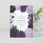 Midnight Orchid, Velvet Aubergine & Misty Mauve 招待状 (スタンド正面)