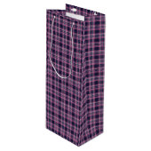 Midnight Plaid Wine Gift Bag ワインギフトバッグ (正面アングル)