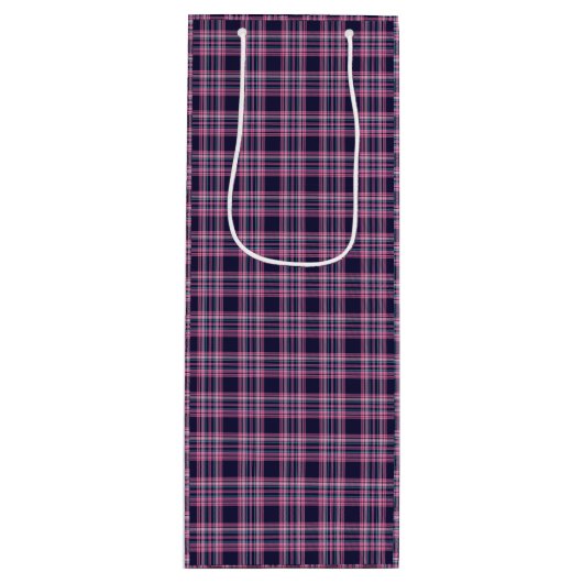 Midnight Plaid Wine Gift Bag ワインギフトバッグ (正面)