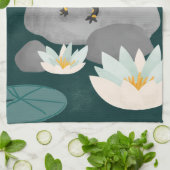 Midnight Pond Fire Salamander キッチンタオル (折り畳み)