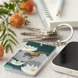 Midnight Pond Fire Salamander キーホルダー