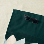 Midnight Pond Fire Salamander ビーチタオル (インサイチュ)