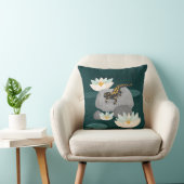 Midnight Pond Fire Salamander - Poster クッション (椅子)