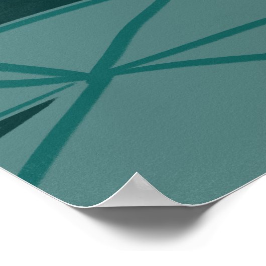 Midnight Pond Fire Salamander Wall Art - Poster ポスター (角)