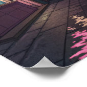 Midnight Ramen Lo-Fi Cityscape ポスター (角)