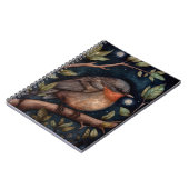 Midnight Robin Spiralフォトノートブック ノートブック (左側)