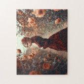 Midnight Rose Princess Gothic Fairytale Garden ジグソーパズル (縦)