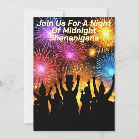 Midnight Shenanigans New Year’s Eve Party 招待状 (正面)