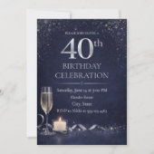 Midnight Silver 40th Glow Invitation 招待状 (正面)