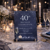 Midnight Silver 40th Glow Invitation 招待状