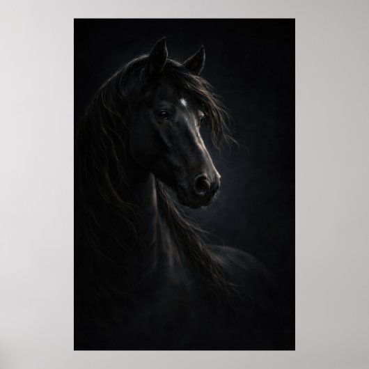Midnight Sky | Horse Art | Poster ポスター (正面)
