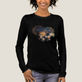 Midnight Spark: Fireworks 2026 Long Sleeve Tee トライブレンドＴシャツ (正面)