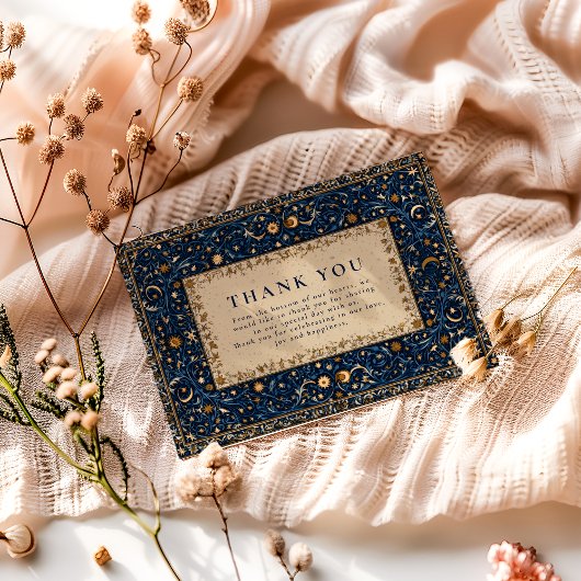 Midnight Stars Celestial Wedding サンキューカード