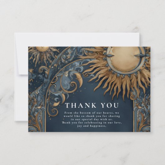 Midnight Sun Celestial Wedding サンキューカード (正面)