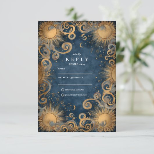 Midnight Sun Celestial Wedding 出欠カード (スタンド正面)